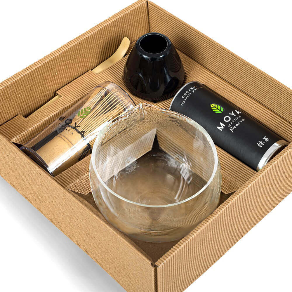 Ciotola Matcha In Vetro Borosilicato 500ml - Con Beccuccio Per Tè E Caffè