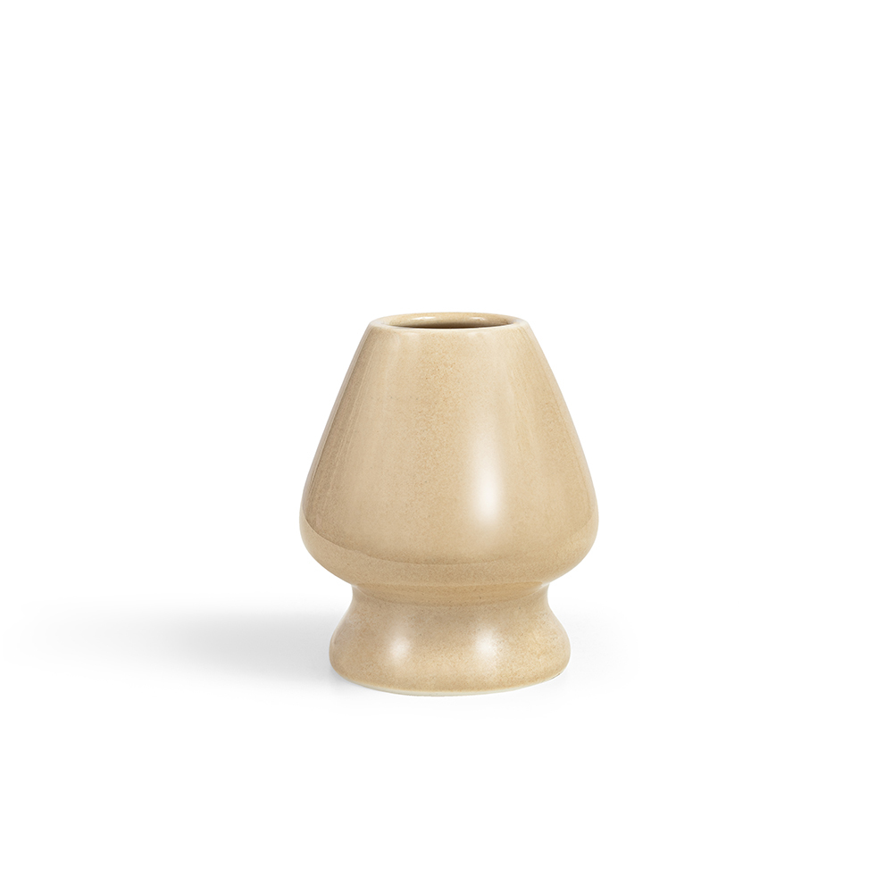 beige matcha whisk holder