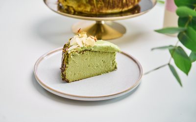 Cheesecake basca al matcha