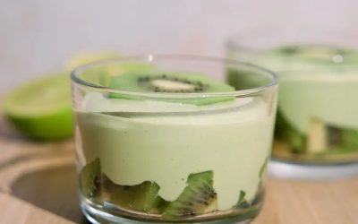 Matcha Kiwi Pudding