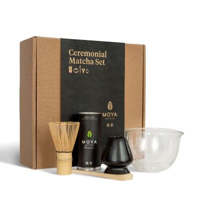 Moya Matcha Ceremonial Set Ciotola Di Vetro Con Beccuccio